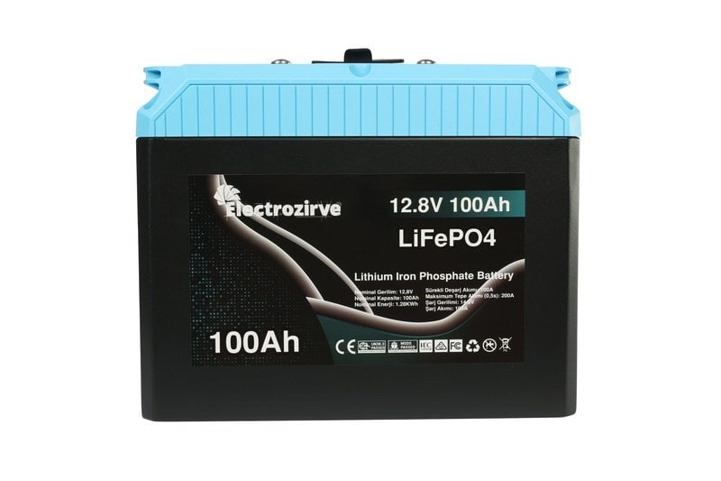 ELC-ITC-BOX Electrozirve 12.8V 100Ah Lityum (LiFePO4) Batarya
