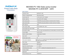 İnomax 2.2 kW 3 HP Monofaze Solar Pompa Sürücü İnverteri (3x220V)