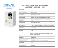 İnomax 4 kW 5,5 HP Monofaze Solar Pompa Sürücü İnverteri (3x220V)