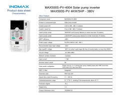 İnomax 4 kW 5,5 HP Trifaze Solar Pompa Sürücü İnverteri