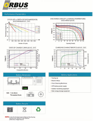 Orbus 12,8 V 100 Ah Lityum Akü