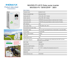 İnomax 15 kW 20 HP Trifaze Solar Pompa Sürücü İnverteri