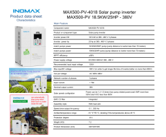 İnomax 18.5 kW 25 HP Trifaze Solar Pompa Sürücü İnverteri