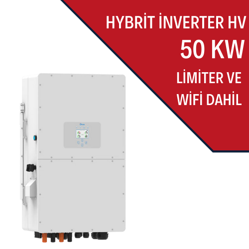 50KW HİBRİT TRİFAZE İNVERTER HV