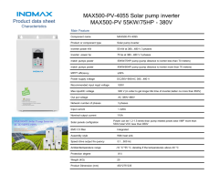 İnomax 55 kW 75 HP Trifaze Solar Pompa Sürücü İnverteri