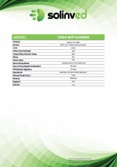 Güneş Enerjili Akıllı PTZ Wifi Kamera - CM 04