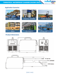 TommaTech Batarya Şarj Ünitesi Mobil 48V-100A