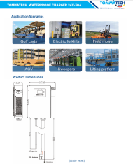 TommaTech Batarya Şarj Ünitesi Duvar Tipi 48V-100A