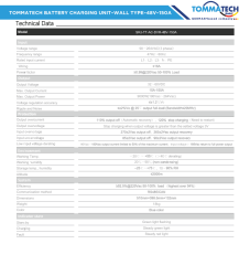 TommaTech Batarya Şarj Ünitesi Duvar Tipi 48V-150A