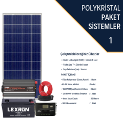 600W POLİKRİSTAL PAKET SİSTEM (PAKET 1)