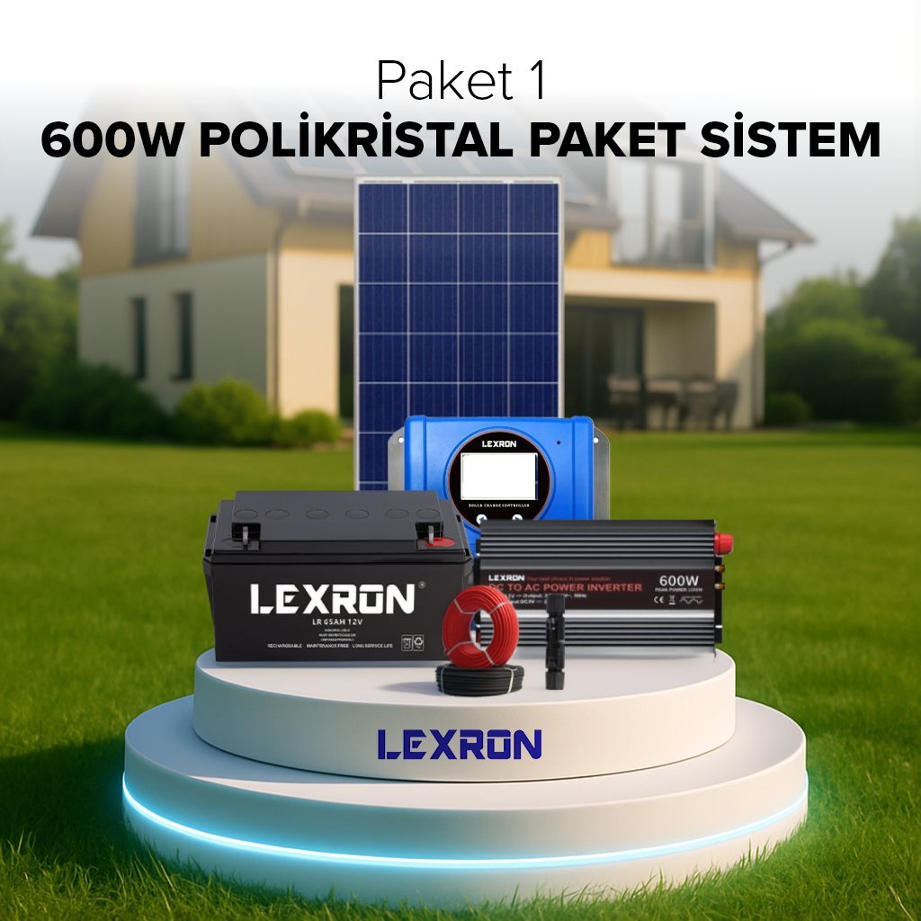 600W POLİKRİSTAL PAKET SİSTEM (PAKET 1)