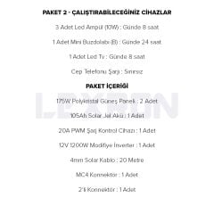 1200W POLİKRİSTAL PAKET SİSTEM 1 (PAKET 2)