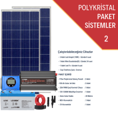 1200W POLİKRİSTAL PAKET SİSTEM 1 (PAKET 2)