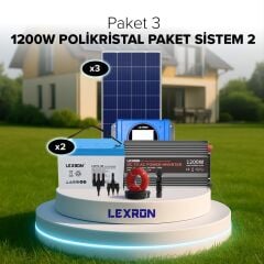 1200W POLİKRİSTAL PAKET SİSTEM 2 (PAKET 3)