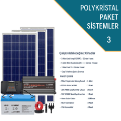 1200W POLİKRİSTAL PAKET SİSTEM 2 (PAKET 3)