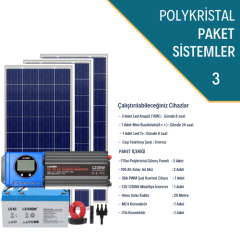 1200W POLİKRİSTAL PAKET SİSTEM 2 (PAKET 3)
