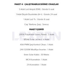 1200W POLİKRİSTAL PAKET SİSTEM 3 (PAKET 4)