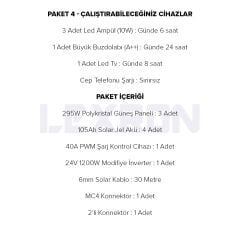 1200W POLİKRİSTAL PAKET SİSTEM 3 (PAKET 4)