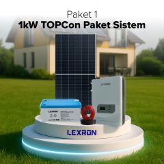 1kW TOPCON PAKET SİSTEM (PAKET 1)