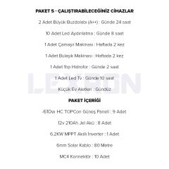 6.2kW TOPCON PAKET SİSTEM 2 (PAKET 5)