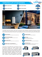 TommaTech Modüler Serisi  12.8V 102AH G2 LFP Lityum Batarya