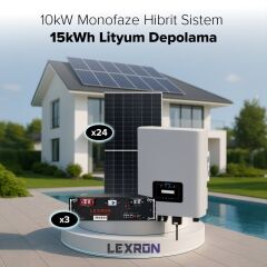 10kW MONOFAZE HİBRİT SİSTEM 2