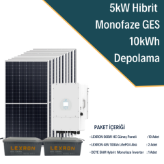 5kW MONOFAZE HİBRİT SİSTEM 2