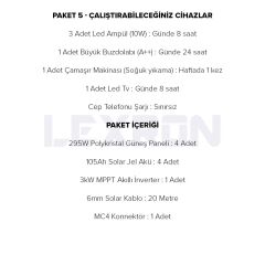 3kW POLİKRİSTAL PAKET SİSTEM 1 (PAKET 5)