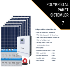 3kW POLİKRİSTAL PAKET SİSTEM 3 (PAKET 7)