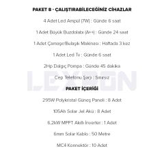 6.2kW POLİKRİSTAL PAKET SİSTEM 1 (PAKET 8)