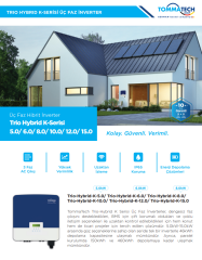 TommaTech Trio Hybrid K 10.0kW Üç Faz İnverter