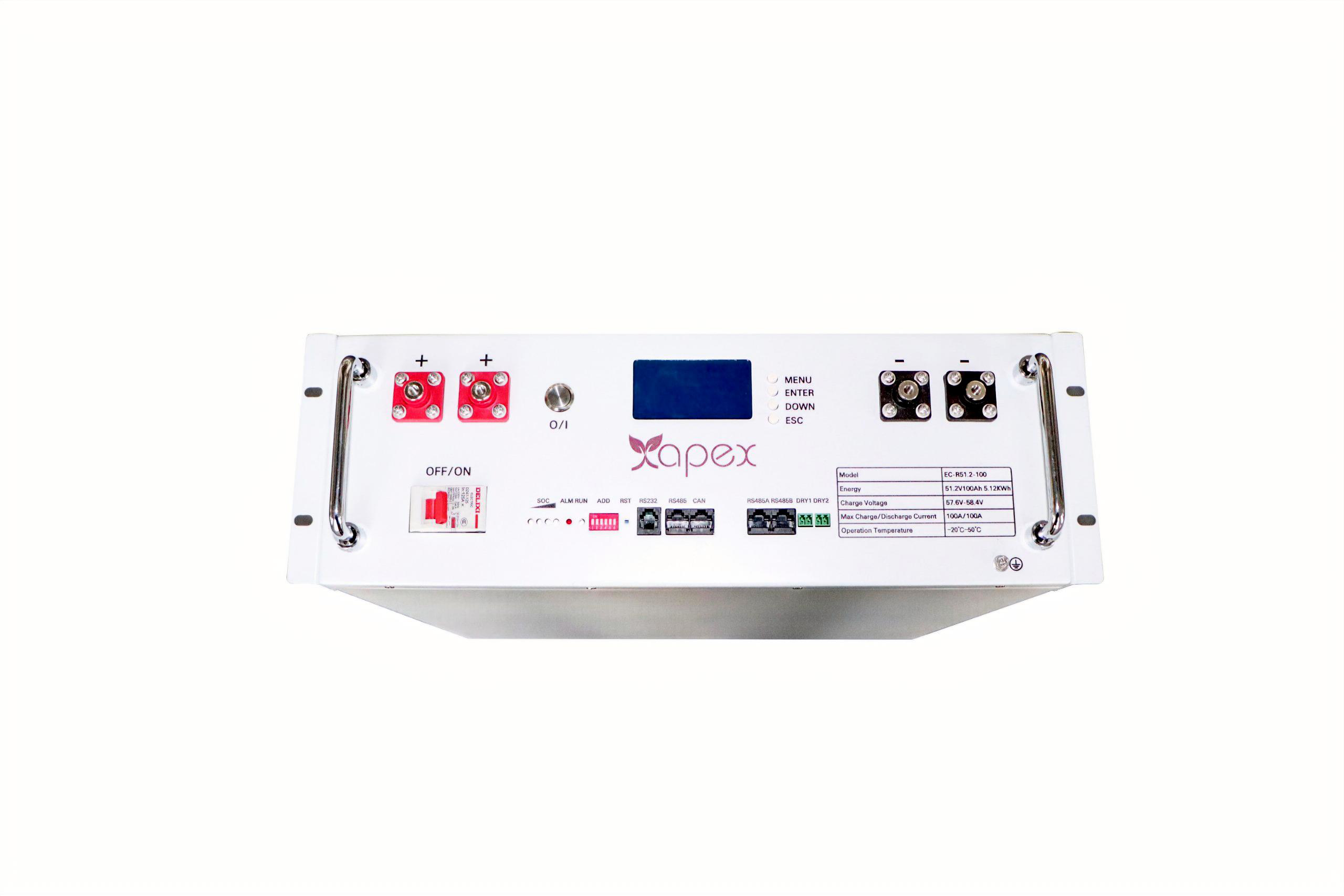 APX-YRO-RCK Apex 51.2V 100Ah Lityum (LiFePO4) Batarya