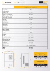120Hp (90 kW) Solar Pompa Sürücüsü (Trifaze)