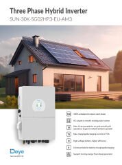 DEYE 30kW Hibrit Trifaze (HV)