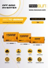 Tam Sinüs UPS (Remote Ekran) 12V 600W