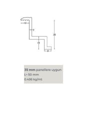 Panel sonlandırıcı 35mm (50 ad)