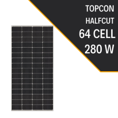 280W HALF-CUT TOPCON GÜNEŞ PANELİ