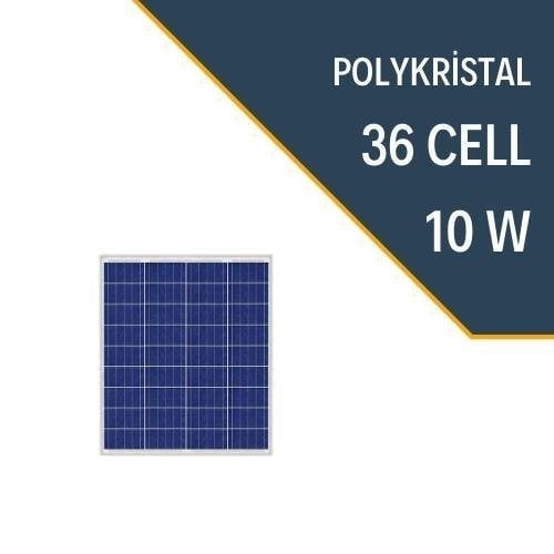 12W POLİKRİSTAL GÜNEŞ PANELİ