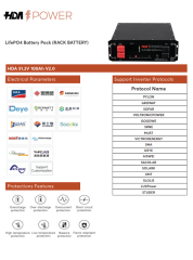 Hda 51.2V 100 Ah Lityum Akü(Lifepo4) 6000 Döngü