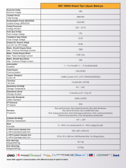 MEXXSUN Lityum Akü 48V 100Ah (LiFePo4)