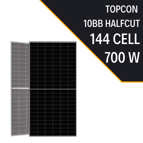 TOPCON BIFACIAL 700W HALF-CUT  GÜNEŞ PANELİ