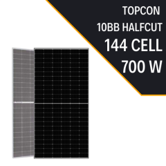 TOPCON BIFACIAL 700W HALF-CUT  GÜNEŞ PANELİ
