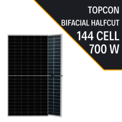 TOPCON BIFACIAL 700W HALF-CUT  GÜNEŞ PANELİ