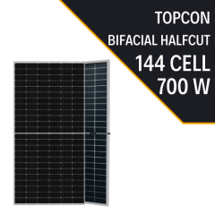 TOPCON BIFACIAL 700W HALF-CUT  GÜNEŞ PANELİ
